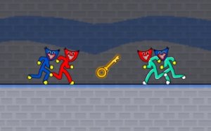 Stickman Temple Escape Duo
